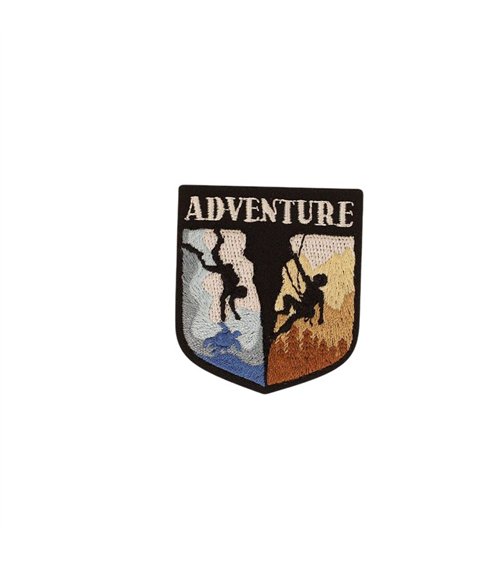 Ecusson thermocollant outdoor 4,7cm x 5,4cm adventure