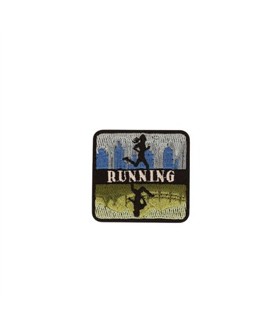Ecusson thermocollant outdoor 4,7cm x 4,4cm running