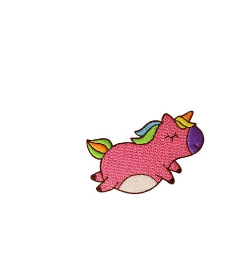 Ecusson thermocollant petits motifs rigolos 5,4cm x 5,1cm licorne