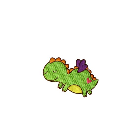 Ecusson thermocollant petits motifs rigolos 5,4cm x 4,3cm dinosaure