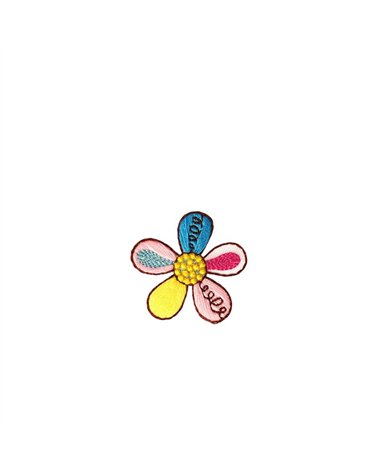 Ecusson thermocollant dans le jardin 3,6cm x 3,5cm fleur