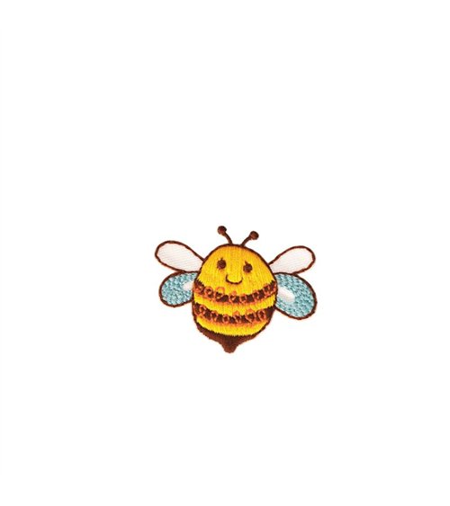 Ecusson thermocollant dans le jardin 4,5cm x 3,3cm abeille