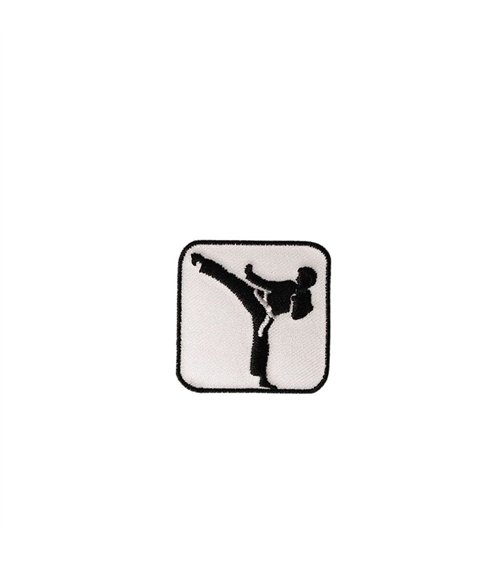 Ecusson thermocollant badge sportif 3cm x 3cm karaté