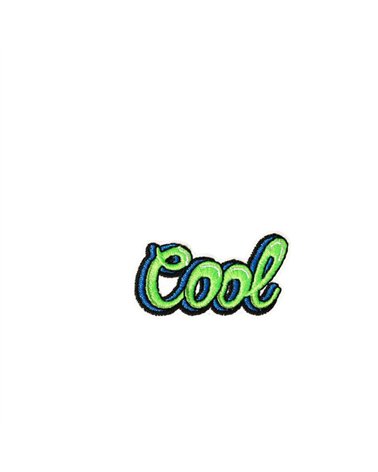 Ecusson thermocollant ok cool love 5cm x 2,7cm cool