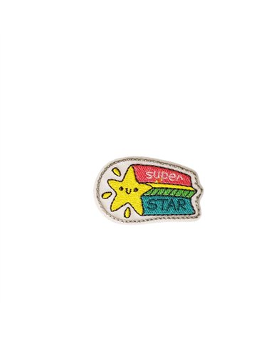 Ecusson thermocollant fun 4,8cm x 3,6cm étoile