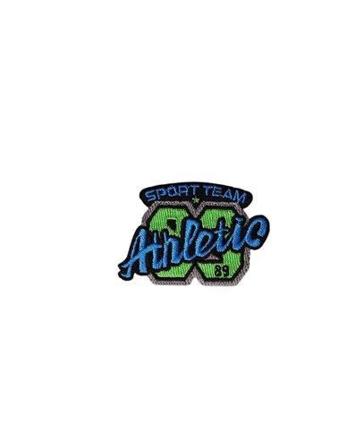 Ecusson thermocollant sportif 5,6cm x 6,5cm athletic vert