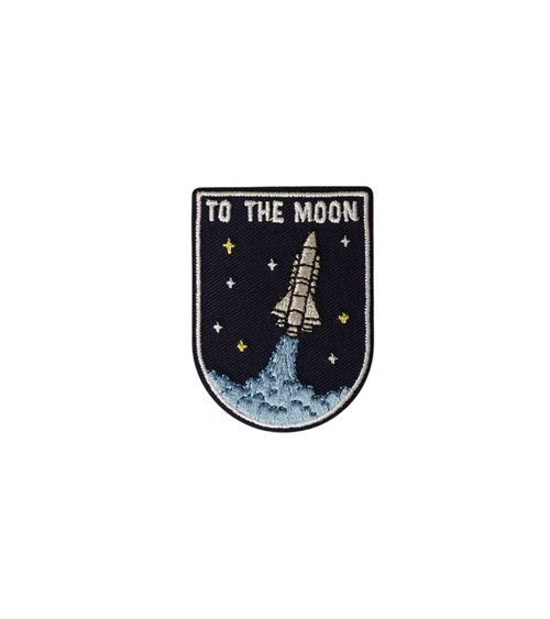 Ecusson thermocollant sportif 4,1cm x 5,5cm to the moon