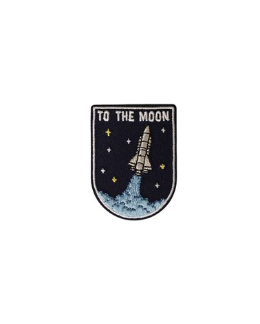 Ecusson thermocollant sportif 4,1cm x 5,5cm to the moon