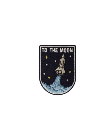 Parche deportivo termoadhesivo 4,1 cm x 5,5 cm a la luna