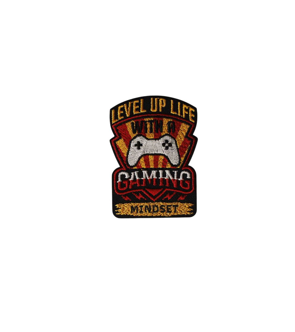 Gaming-Aufnäher zum Aufbügeln, 4,5 cm x 6 cm, Level Up Life