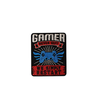 Gaming-Aufnäher zum Aufbügeln, 4,5 cm x 5,5 cm, Gamer