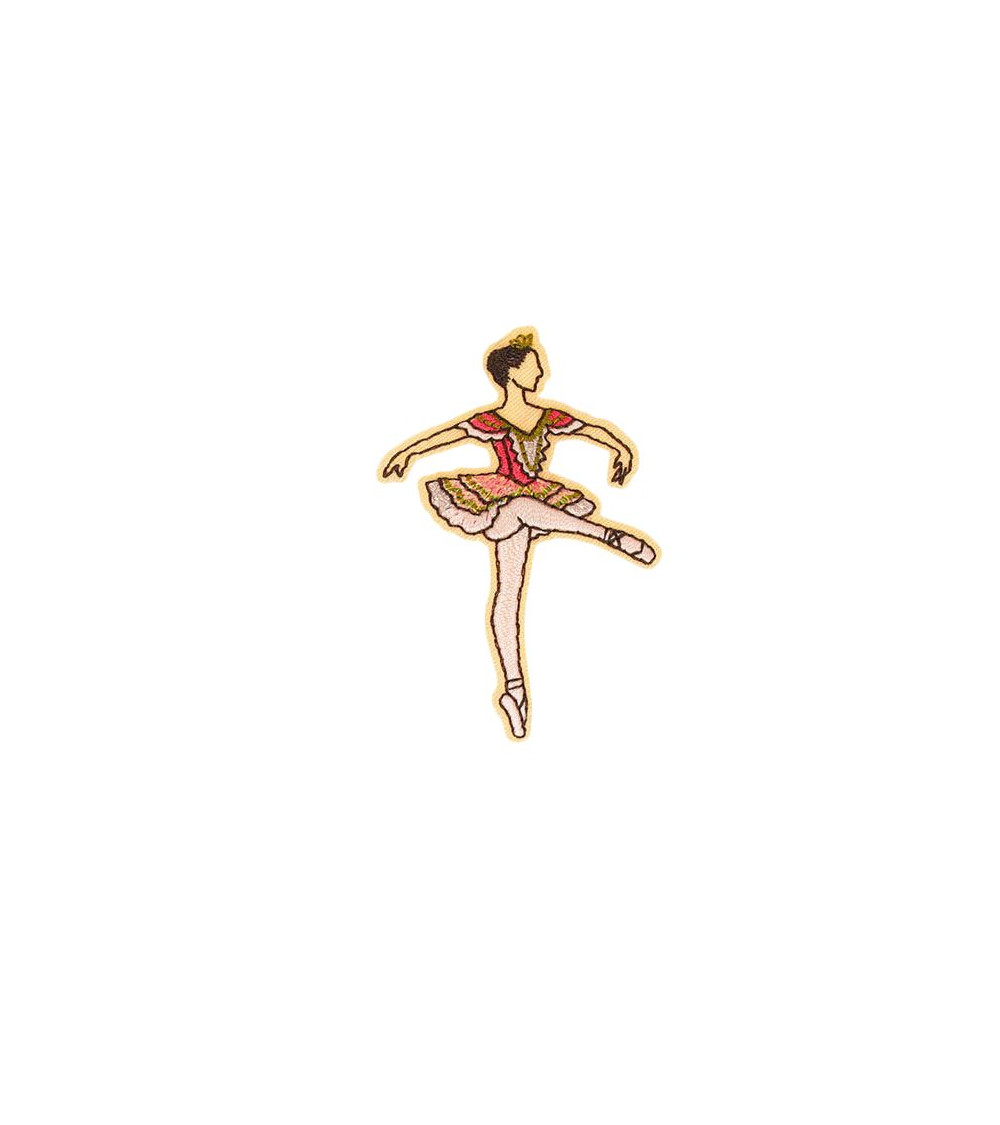 Set di 3 toppe termoadesive per danza classica 4,2 cm x 6,1 cm ballerina in abito rosa