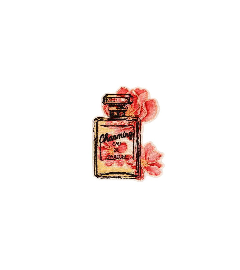 Lot de 3 écussons thermocollants chic et romantique 4,8cm x6,3cm parfum