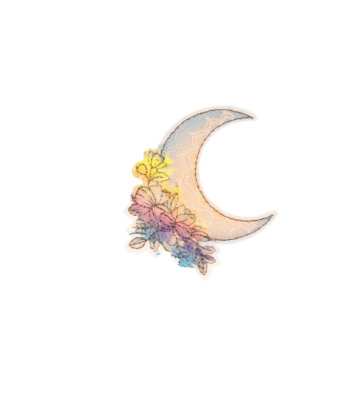 Set di 3 toppe termoadesive 5,1 cm x 5,4 cm luna