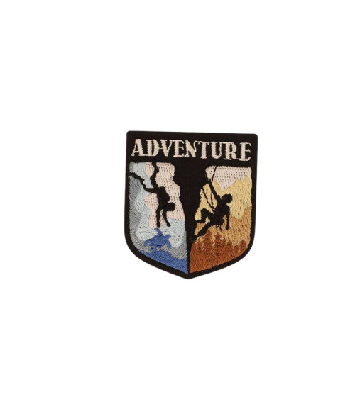 Set of 3 outdoor iron-on patches 4.7cm x5.4cm adventure