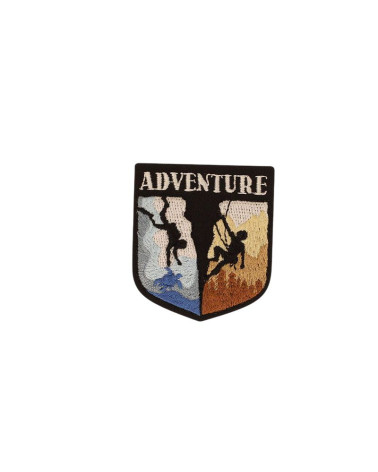 Set of 3 outdoor iron-on patches 4.7cm x5.4cm adventure