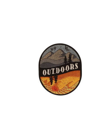 Set of 3 outdoor iron-on patches 4.7cm x5.7cm outdoors