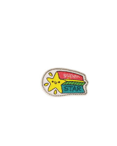 Juego de 3 divertidos parches termoadhesivos estrella de 4,8 cm x 3,6 cm