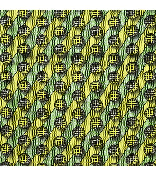 Tissu wax imprimé 2 faces vert au mètre