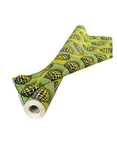 Tela encerada estampada a 2 caras verde por metro