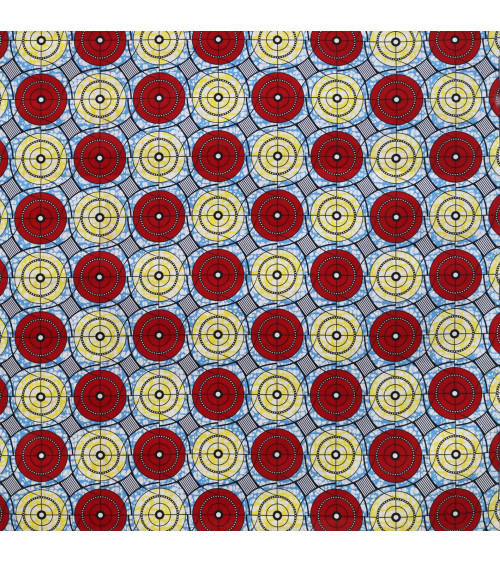 Tela encerada estampada a 2 caras roja por metro