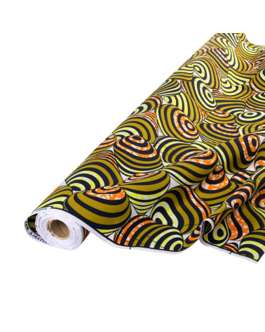 Tela encerada estampada 2 caras verde caqui por metro