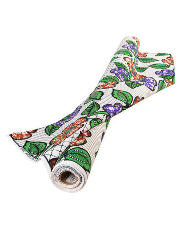 Lila 2-seitig bedruckter Wachsstoff am laufenden Meter