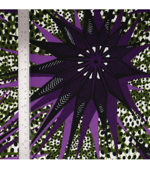 Wax fabric printed 2 sides mix per meter