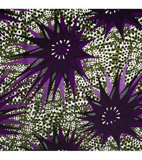 Wax fabric printed 2 sides mix per meter