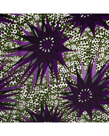 Wax fabric printed 2 sides mix per meter