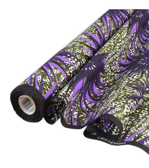 Wax fabric printed 2 sides mix per meter