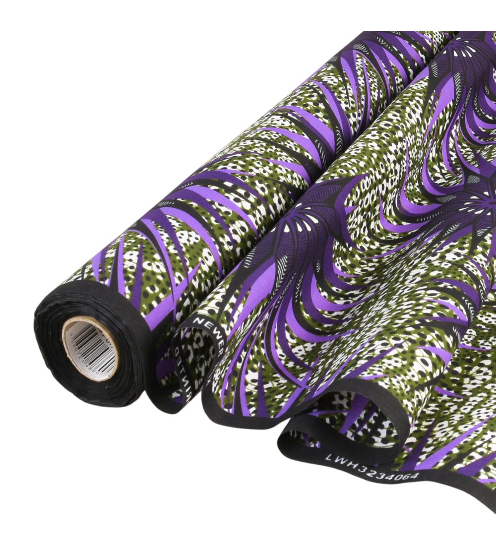 Wax fabric printed 2 sides mix per meter