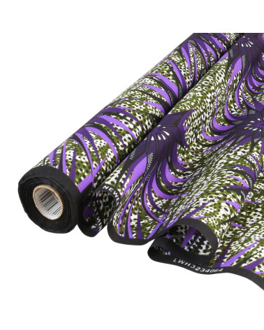 Tessuto cerato stampato su 2 lati mix al metro