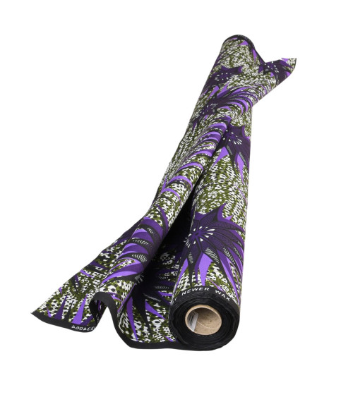 Wax fabric printed 2 sides mix per meter