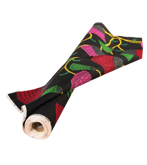 Tissu wax imprimé 2 faces rose fuchsia au mètre