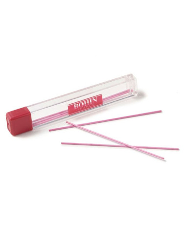 Bohin 6 mine, matite a gesso extra fine, ricariche rosa