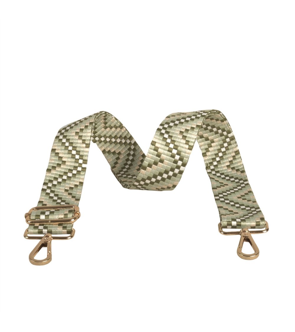 Bandolera zig zag 4x135cm verde hierba