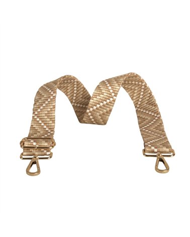 Bandolera zig zag 4x135cm beige piedra