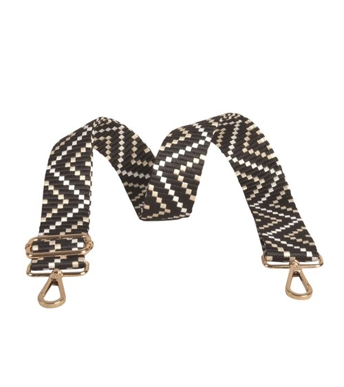 Bandolera zig zag 4x135cm negro