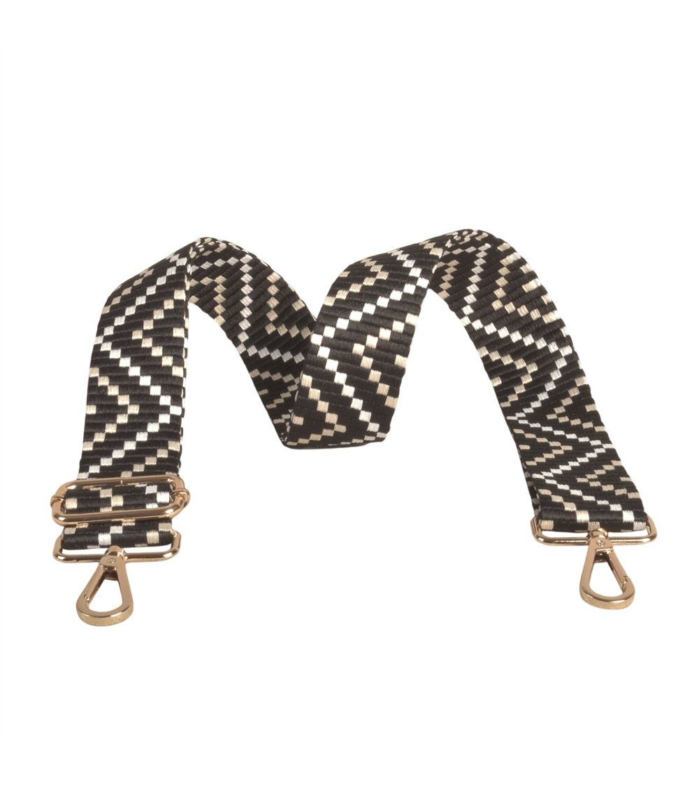 Bandolera zig zag 4x135cm negro