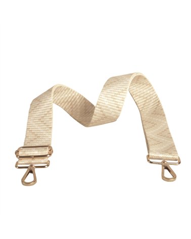 Bandolera zig zag 4x135cm marfil