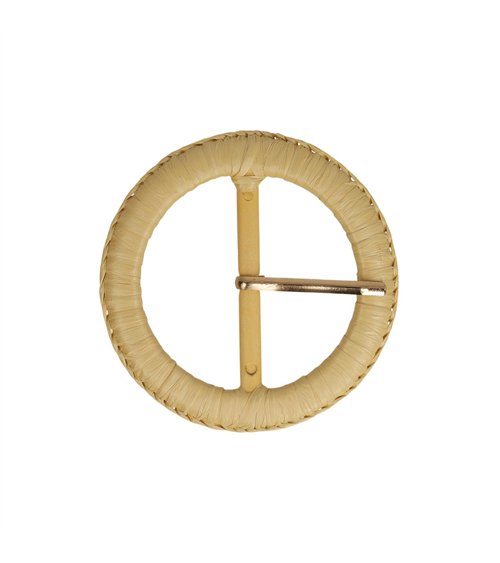 Boucle ceinture 5cm beige pierre