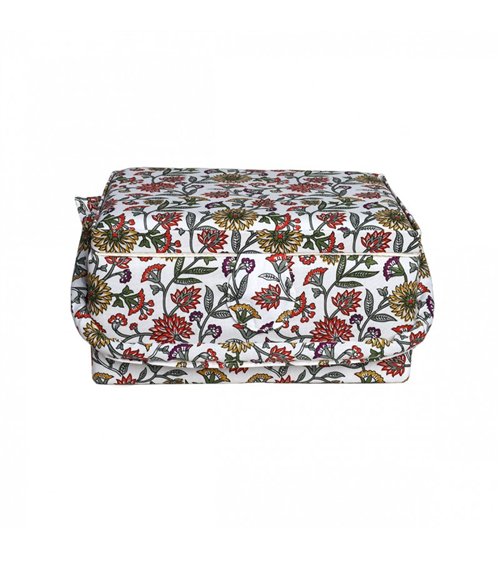 Sewing box 19.5x13x9.5cm green flower