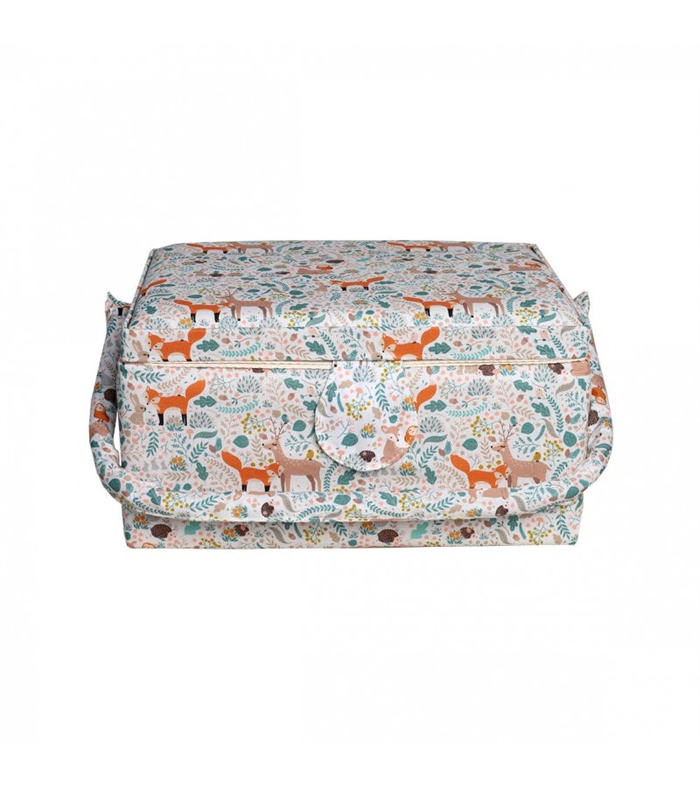 Sewing box 24.5x18x13cm fox and doe
