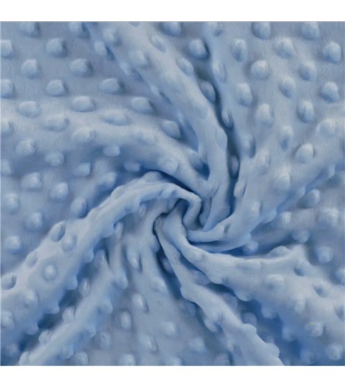 Minky-Stoff 250g/m2 blau am laufenden Meter