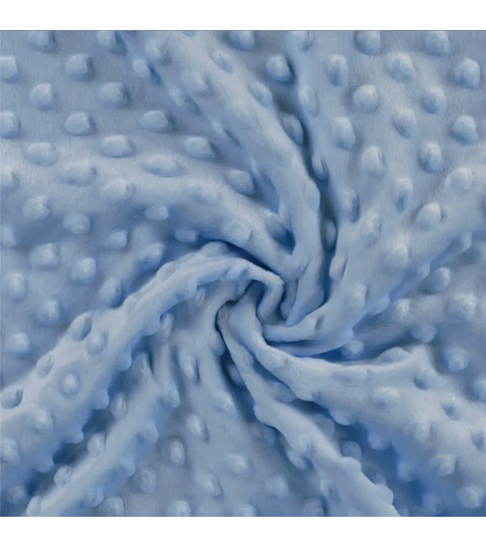 Minky-Stoff 250g/m2 blau am laufenden Meter