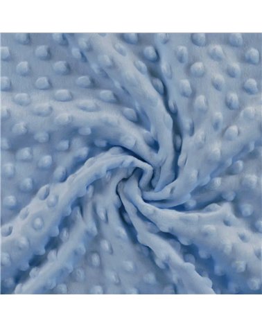 Minky fabric 250g/m2 blue by the meter