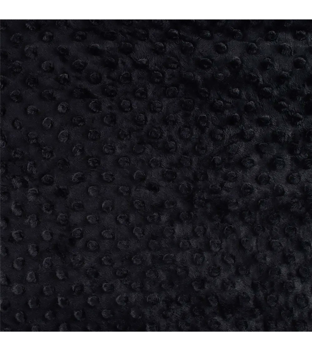 Tissu minky 250g/m2 noir au mètre
