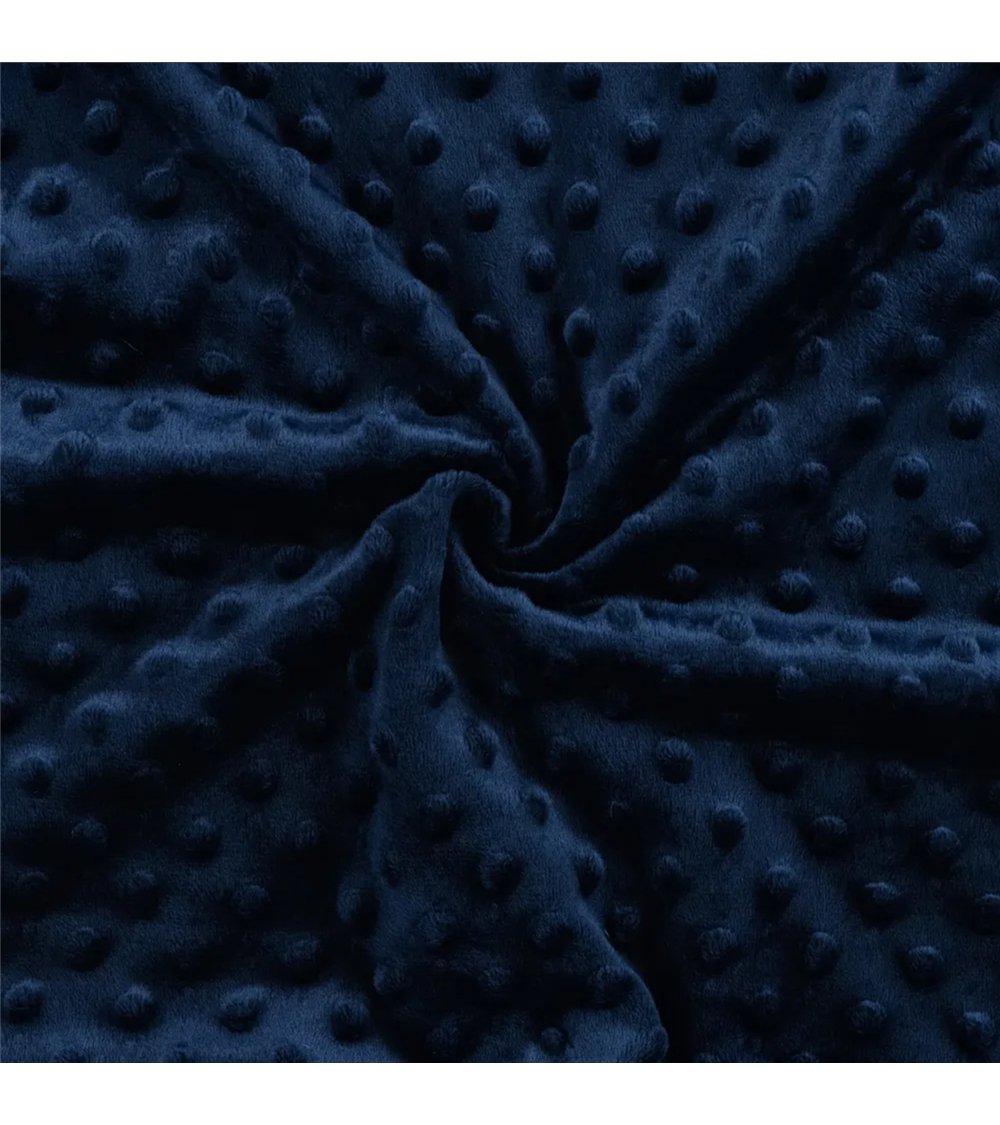 Tela Minky 250g/m2 azul marino por metro