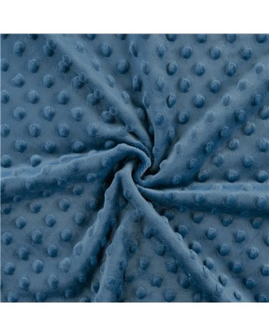 Minky-Stoff 250g/m2, Petrolblau, Meterware